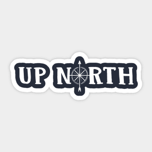 Up North Compass Sticker